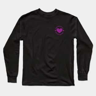 Purple Heart Medal Decoration Proud Wife Of a U.S Military Husband Long Sleeve T-Shirt